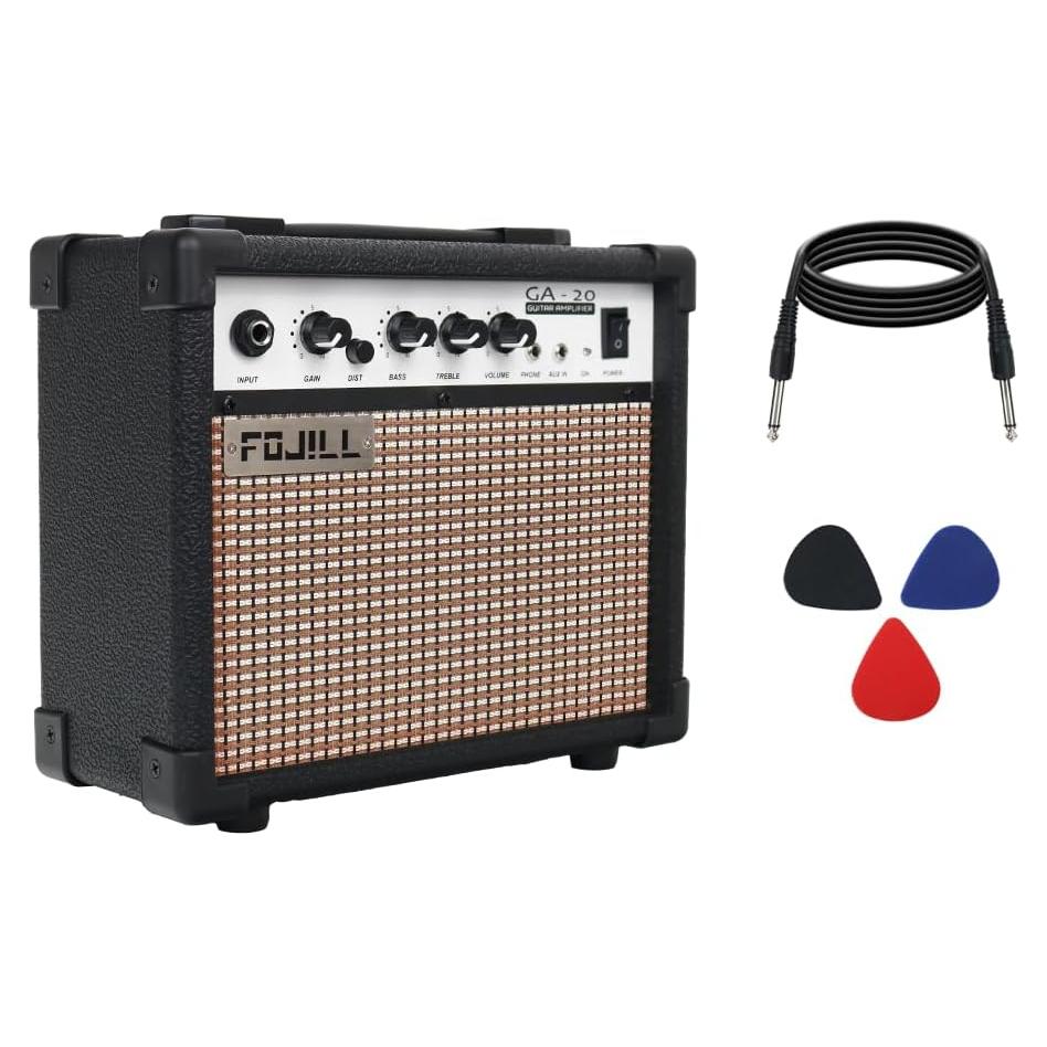 Amplificador de Guitarra Eléctrica Fojill GA-20 20W Portátil Negro
