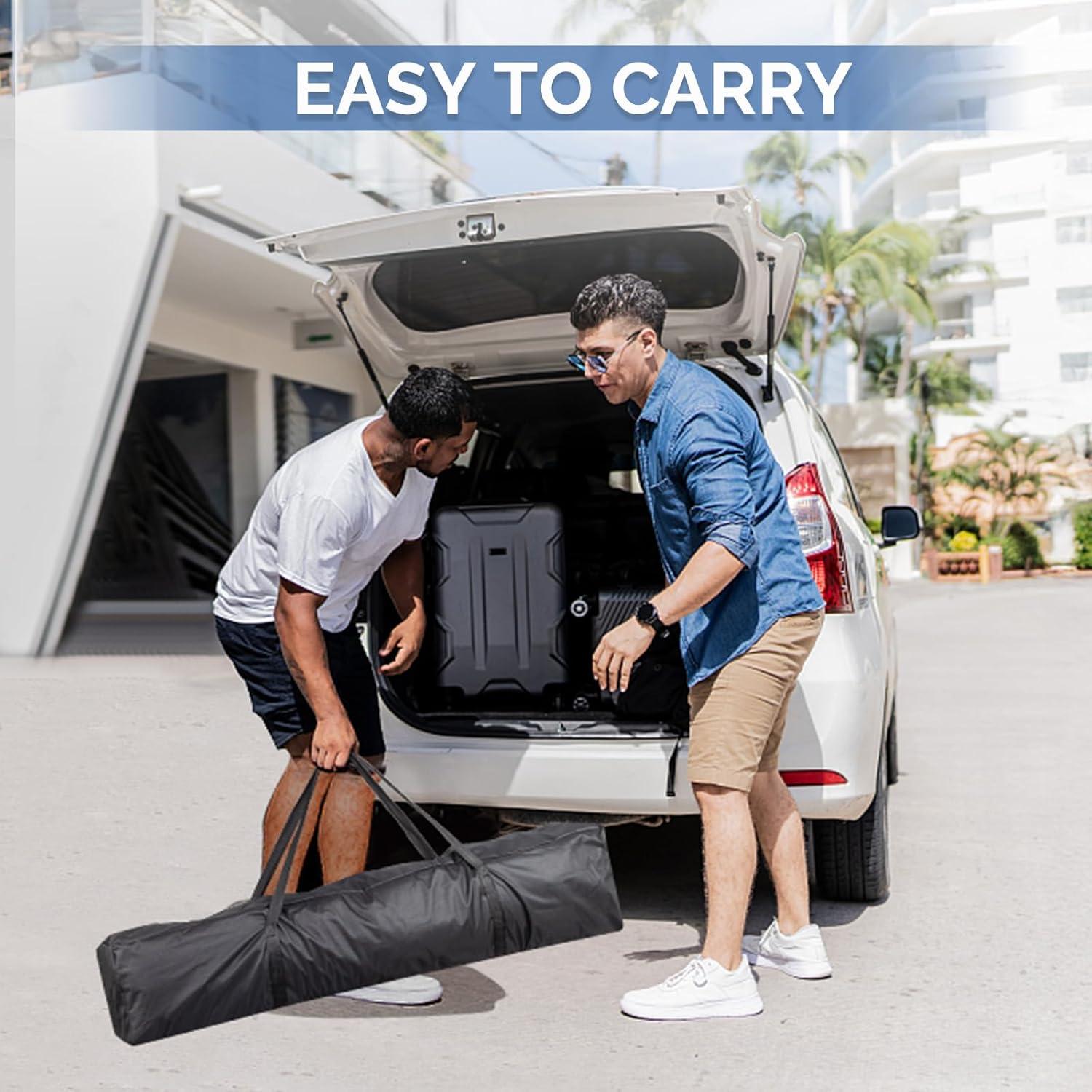 Carpa Pop Up Kshioe 2x2m Impermeable Azul con Ventanas