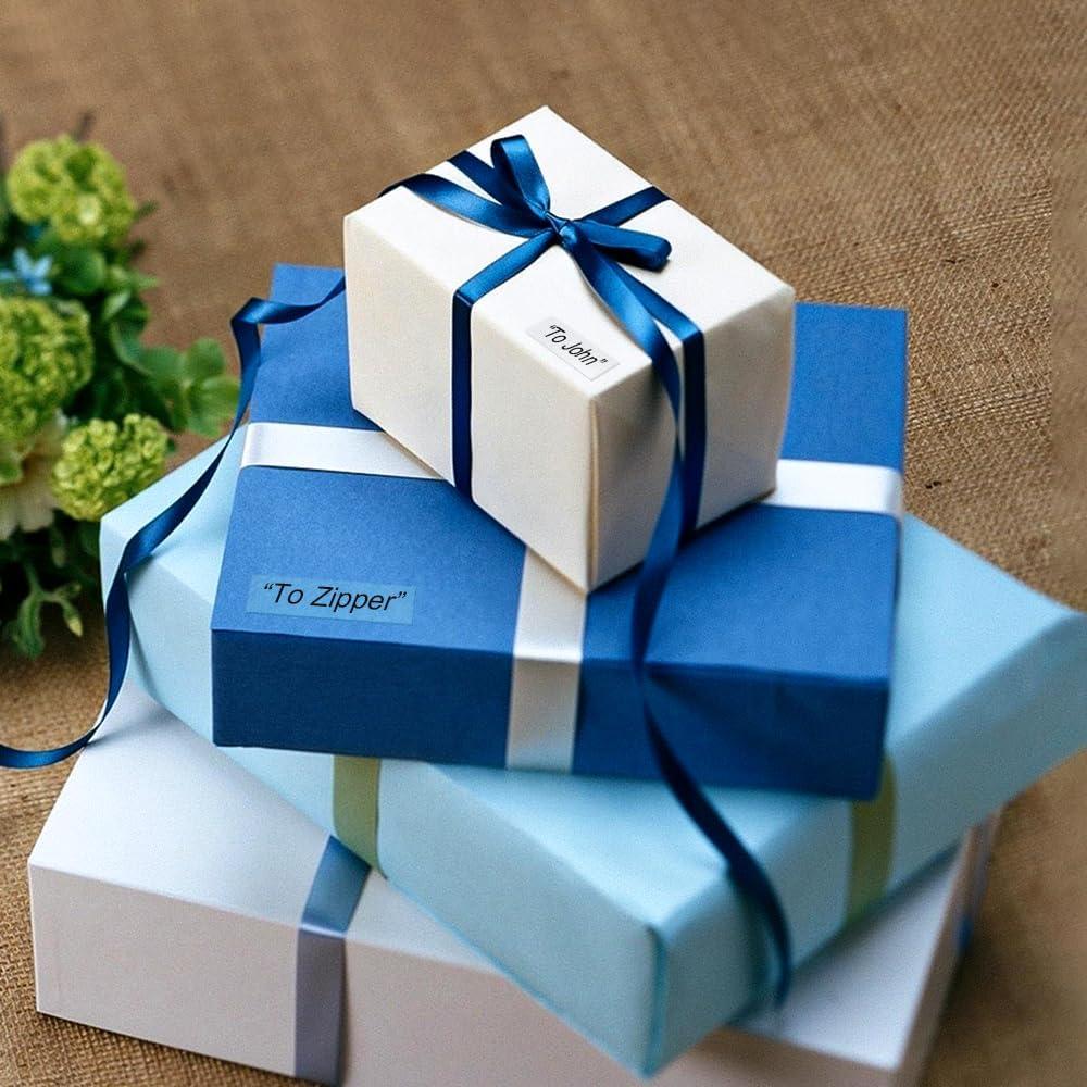 Cinta de Etiqueta Greateam M-K131 12mm Negra sobre Clara - Paquete de 4