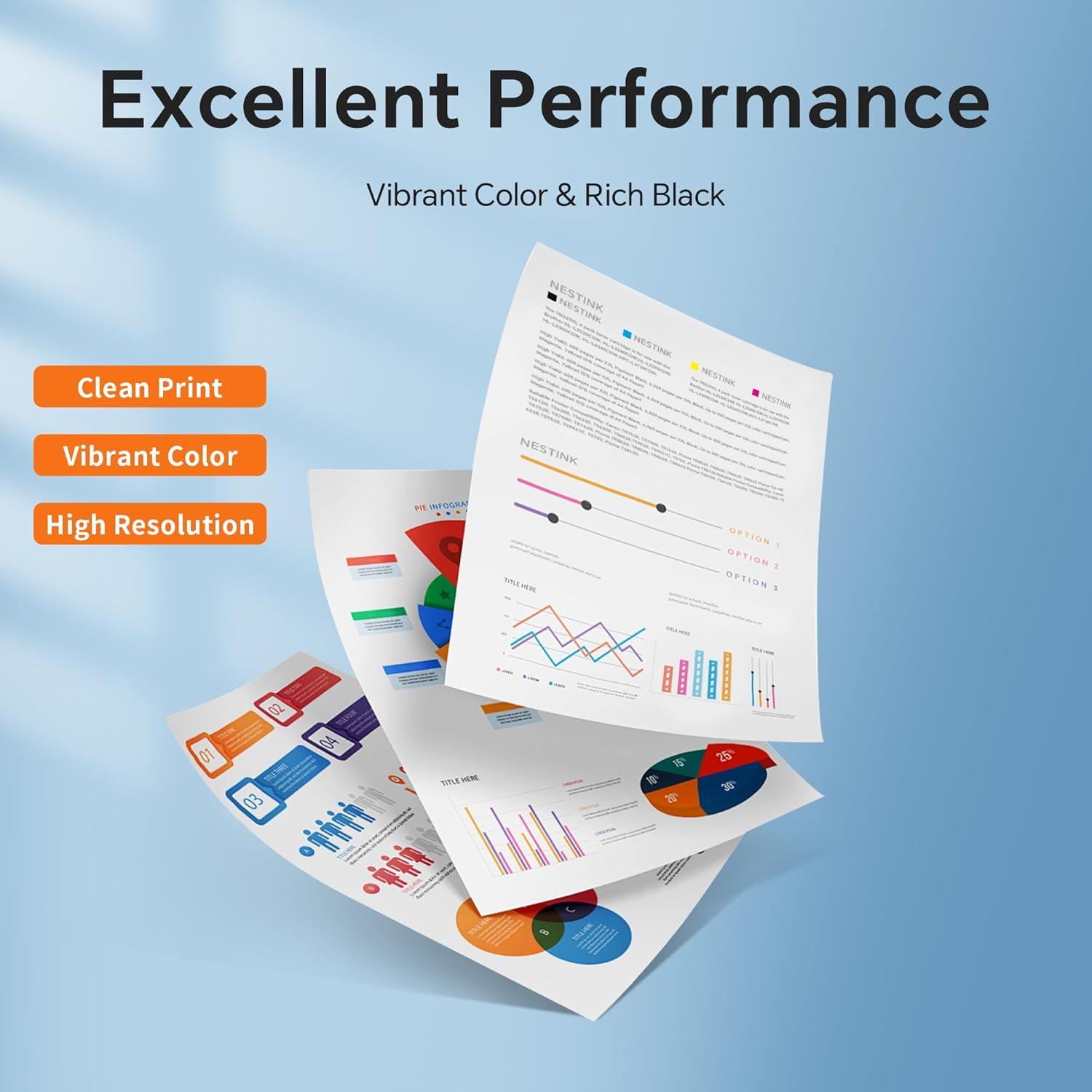 Cartuchos de Tinta Compatibles Brother LC404 - 5 Piezas