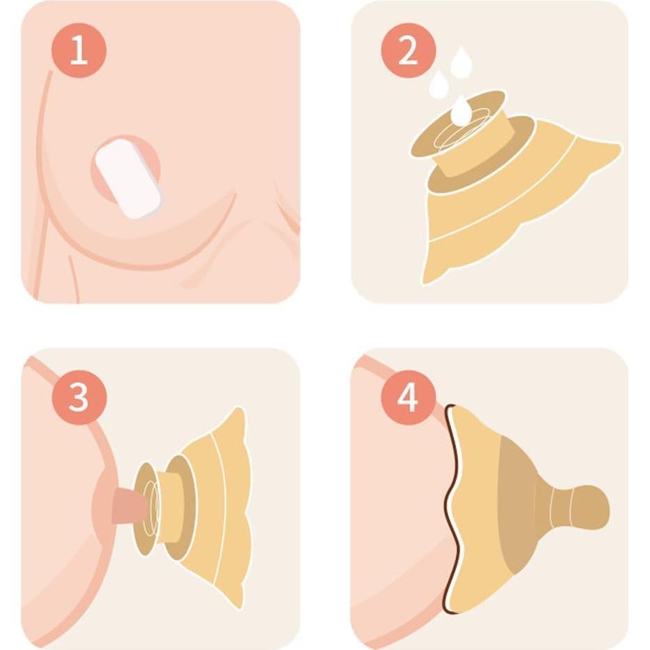 Protectores de pezones de silicona para lactancia - 2 unidades