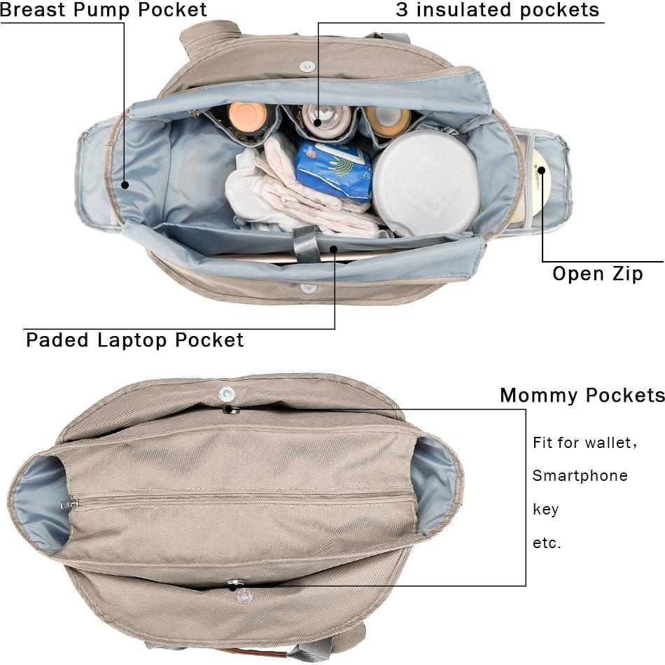 Bolsa de Almacenamiento de Leche Materna Neopreno Marrón