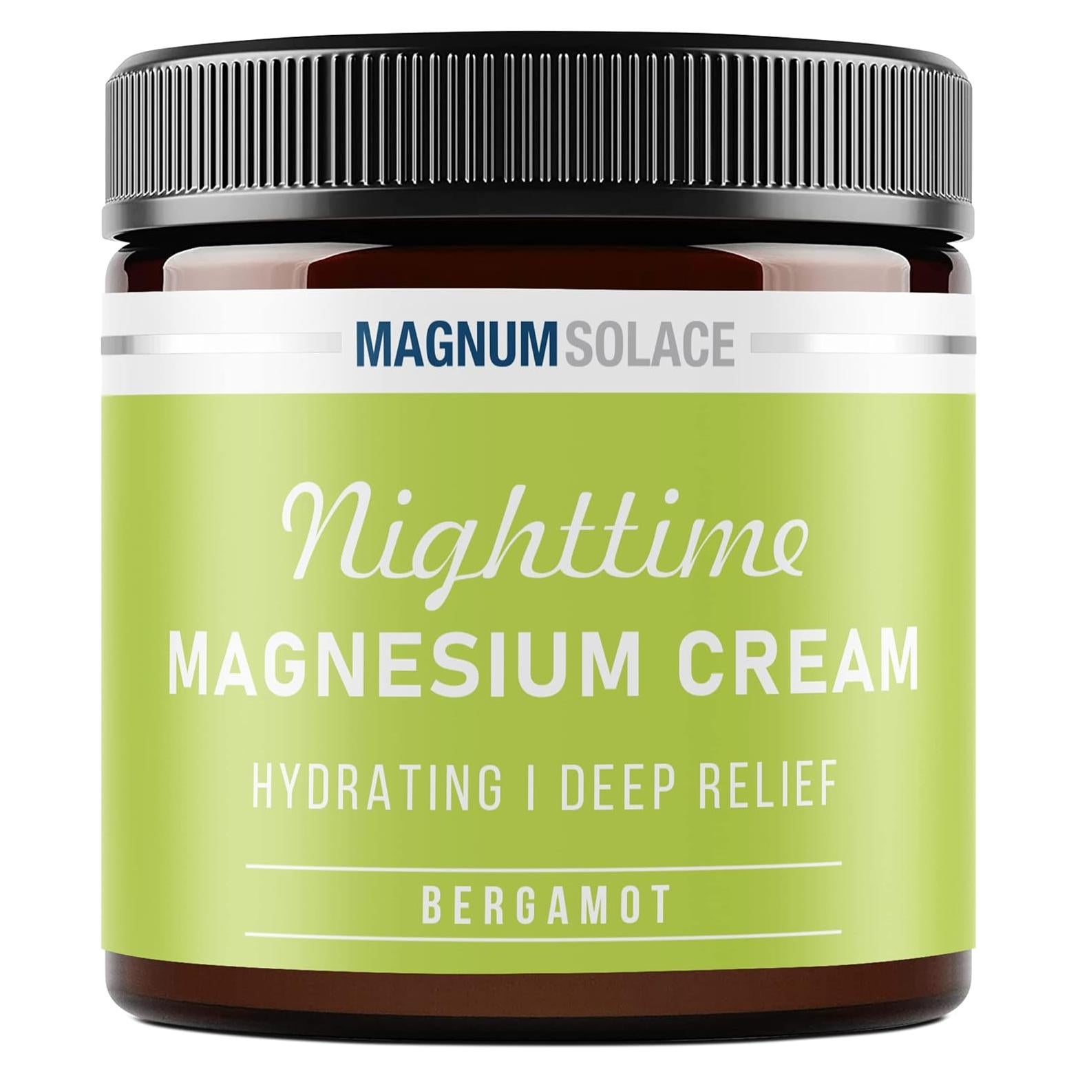 Crema de Magnesio Magnum Solace 132g - Alivio Nocturno Bergamota