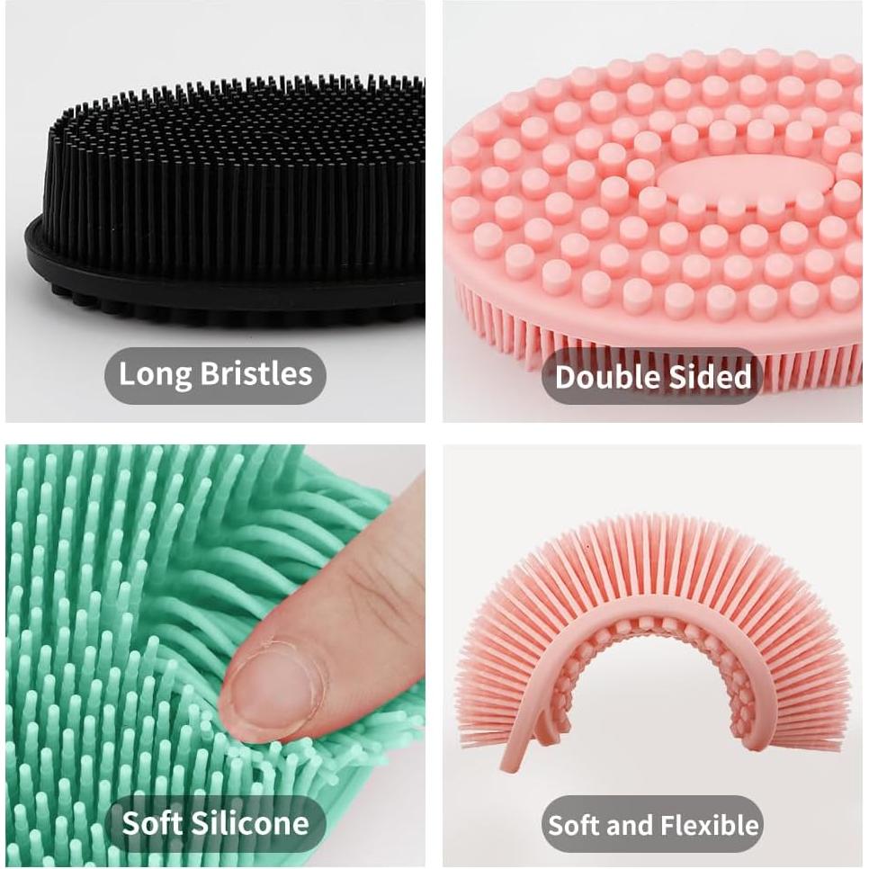 Set de 3 Exfoliantes Corporales de Silicona Slergut 13.3 cm