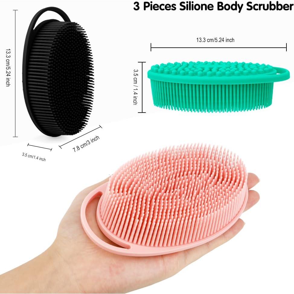 Set de 3 Exfoliantes Corporales de Silicona Slergut 13.3 cm