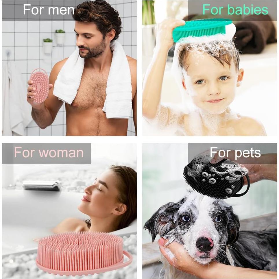 Set de 3 Exfoliantes Corporales de Silicona Slergut 13.3 cm