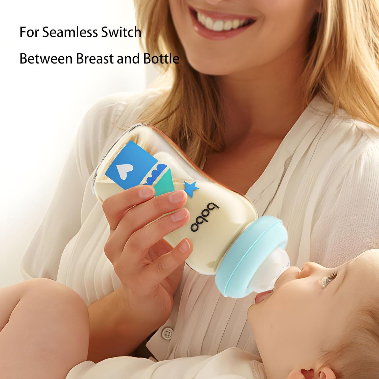 Botella Anticólica YOHKOH PPSU 260ml Azul - Paquete de 4