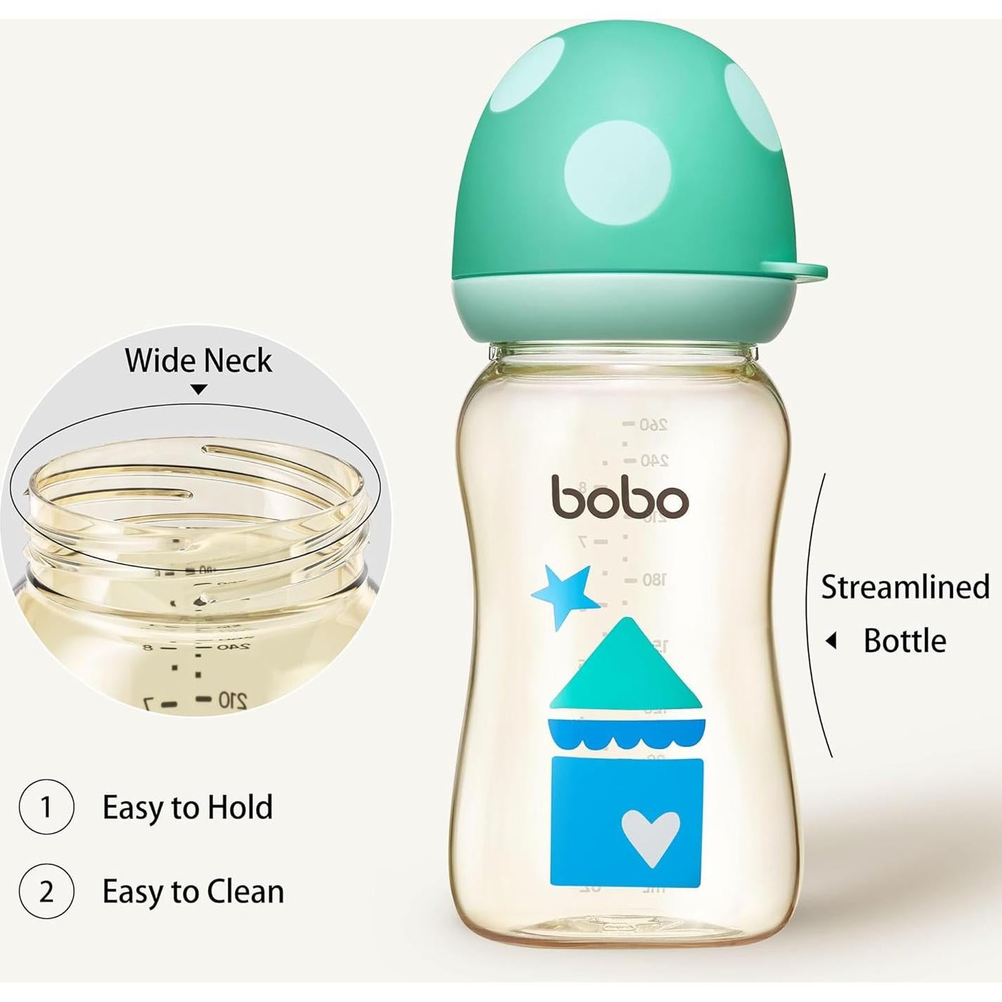 Botella Anticólica YOHKOH PPSU 260ml Azul - Paquete de 4