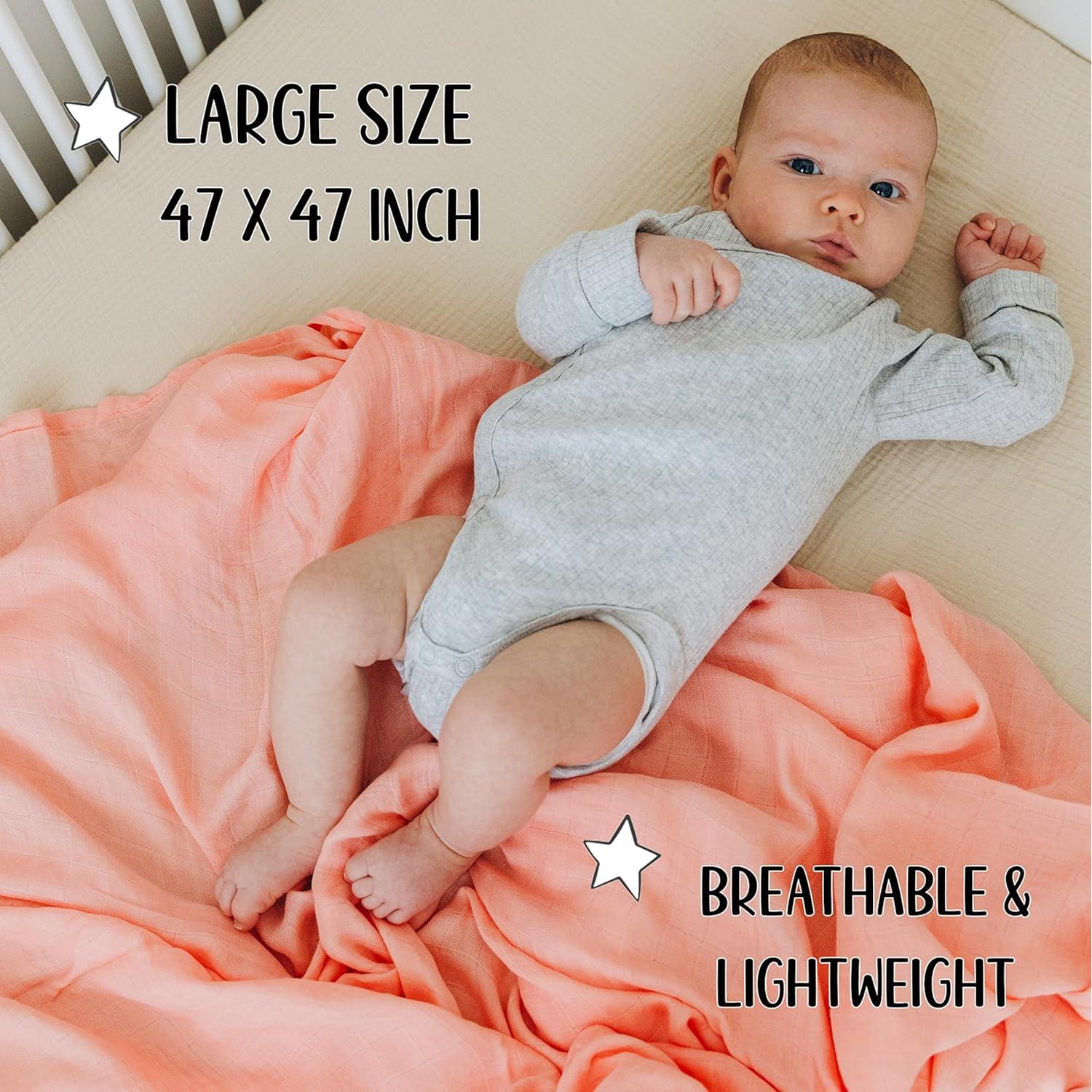 Manta de Muselina para Bebé Roo y Bear 120x120 cm 2 Piezas Perros