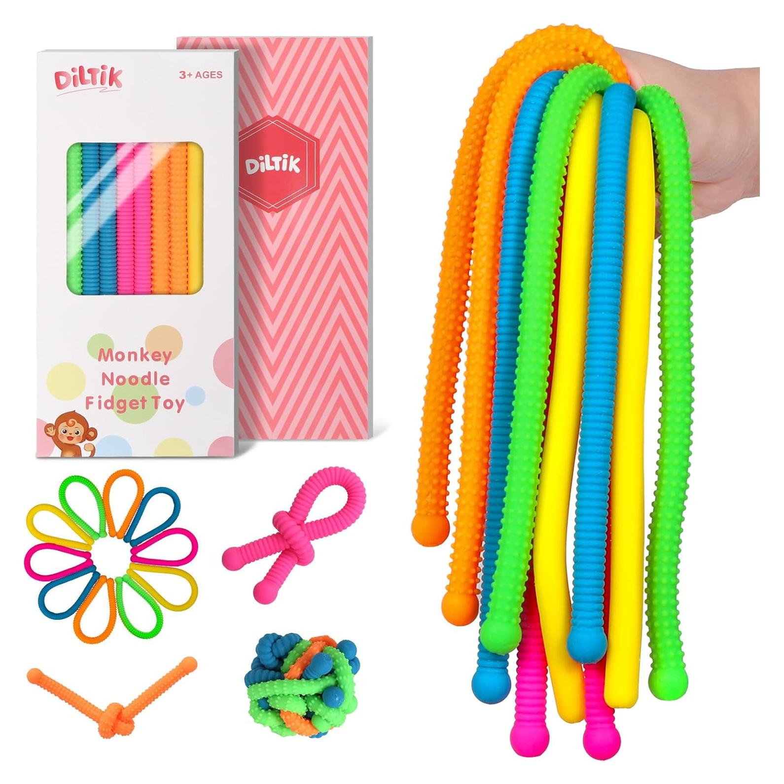 Paquete de 10 Juguetes Sensoriales Diltik - Cuerdas Fidget para Autismo