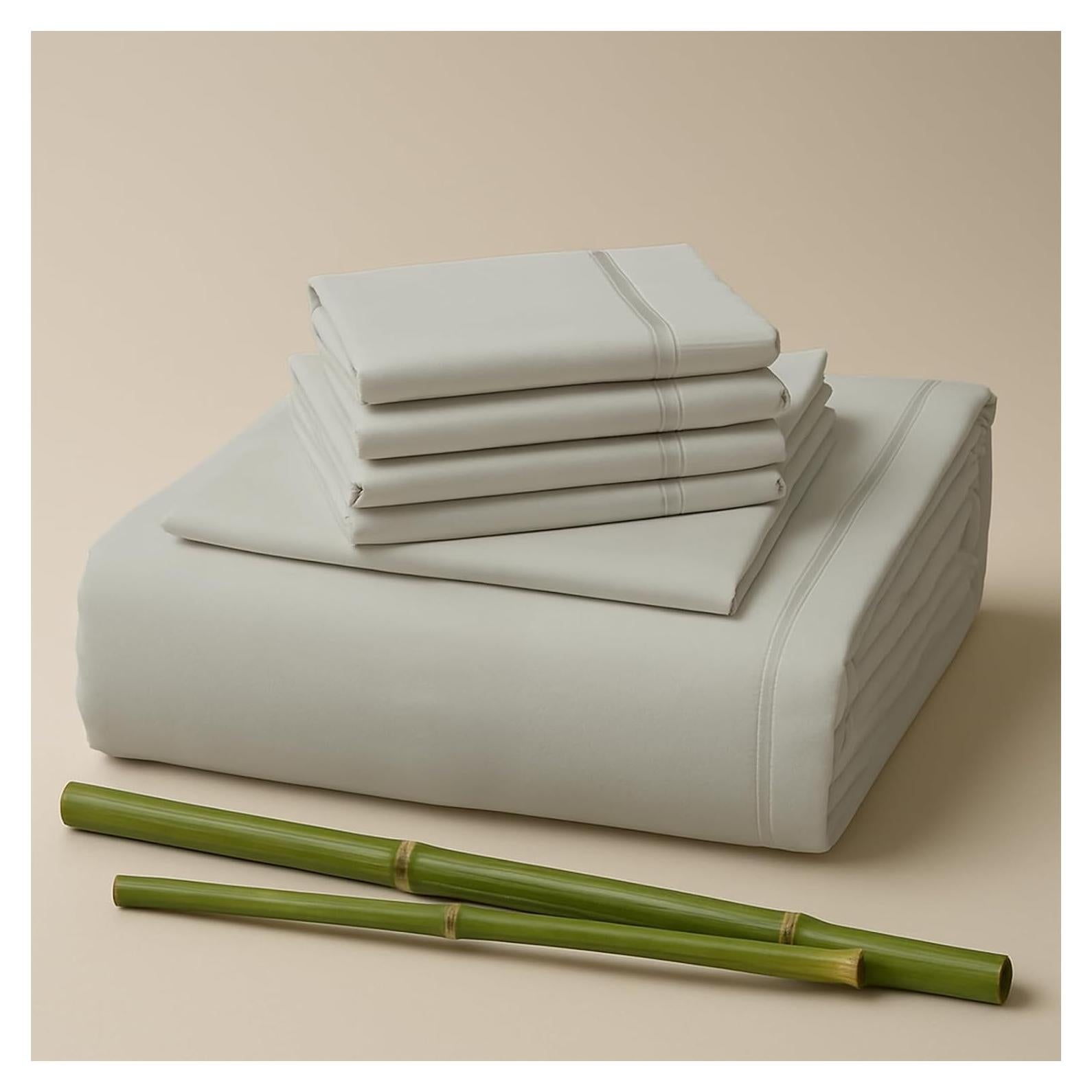 Juego de Sábanas Individual 6 Piezas Sacred Thread Rayón Bambú