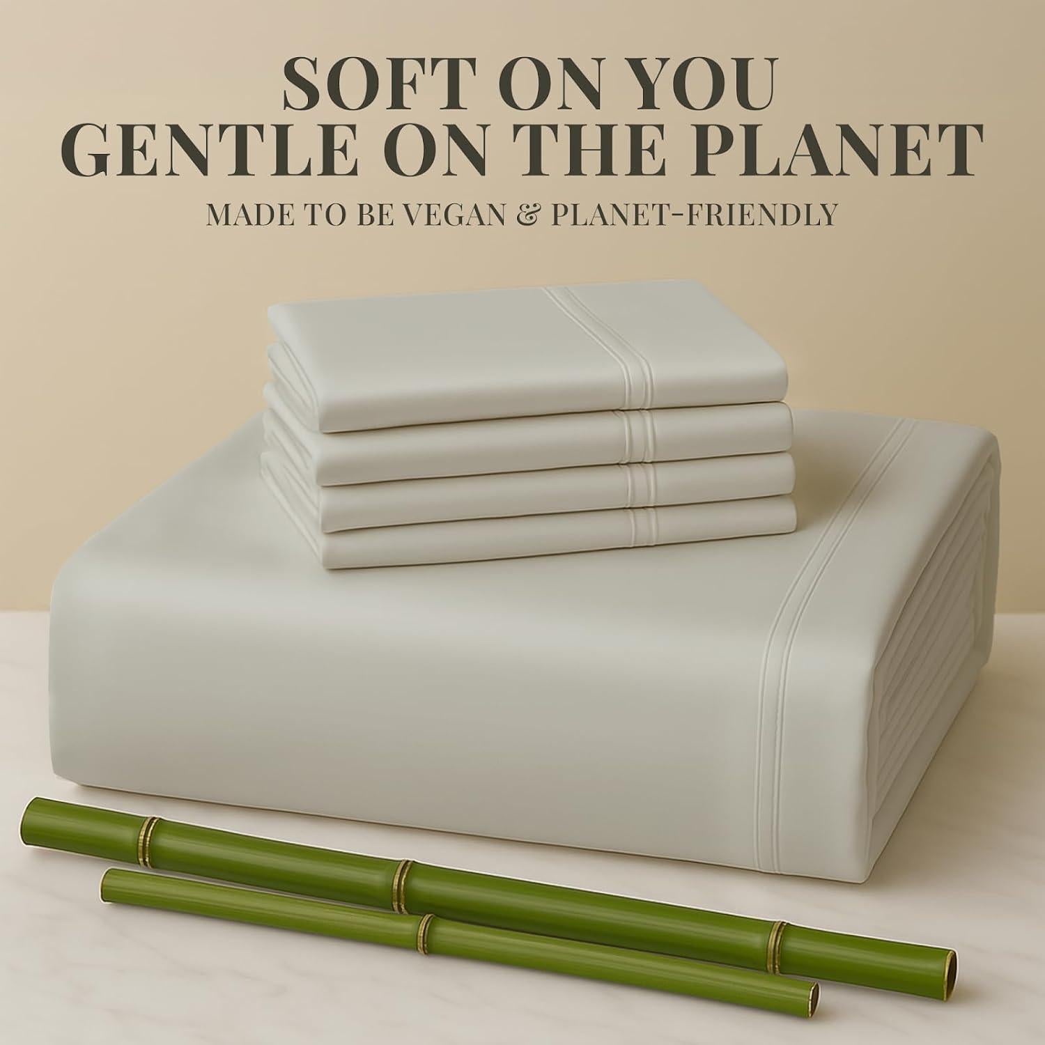 Juego de Sábanas Individual 6 Piezas Sacred Thread Rayón Bambú