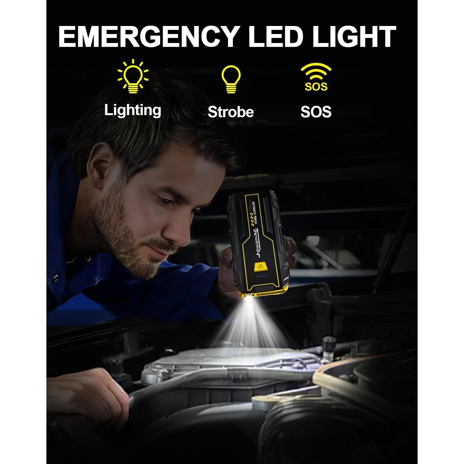 Arrancador de Batería Portátil VoltSurge D01S 4000A 12V