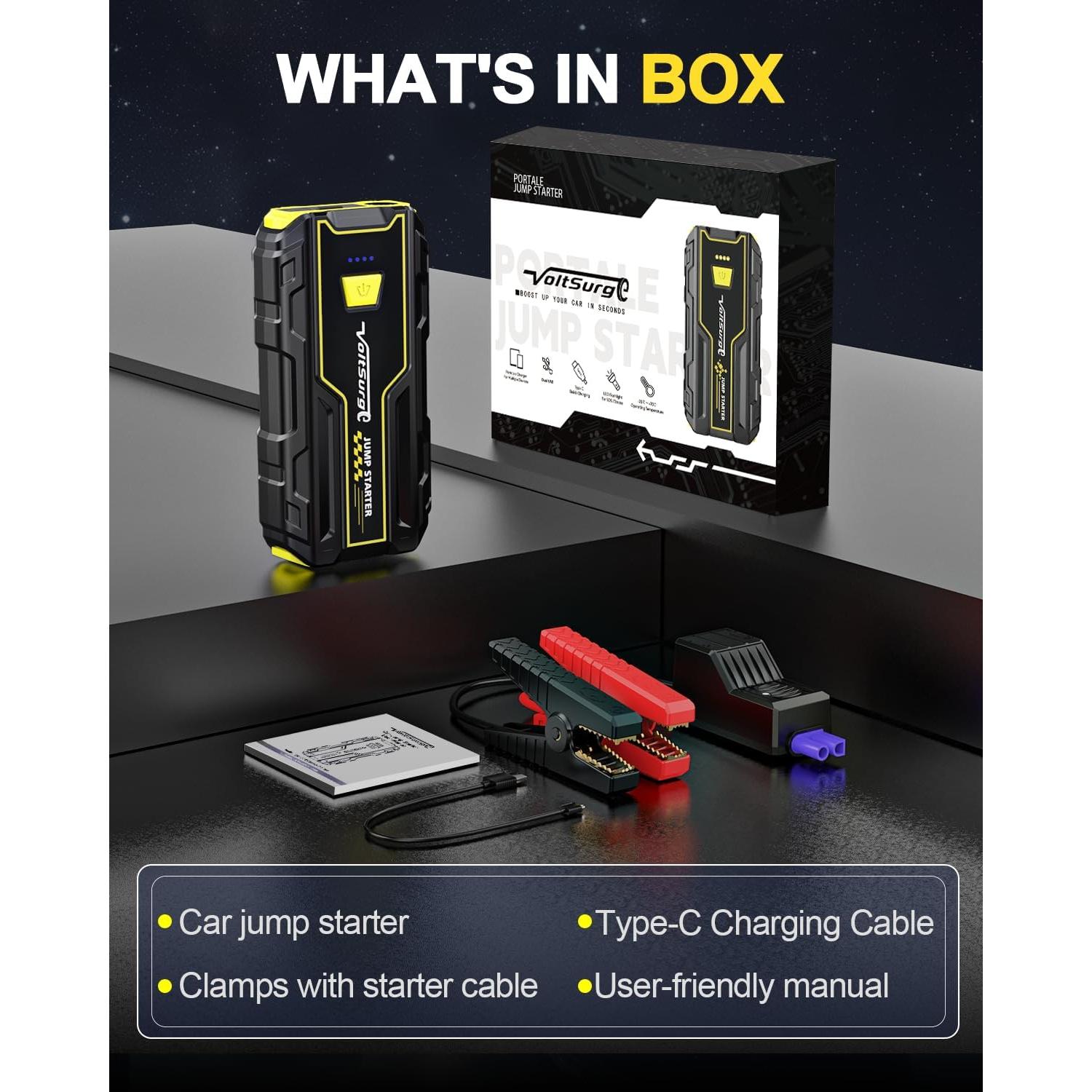 Arrancador de Batería Portátil VoltSurge D01S 4000A 12V