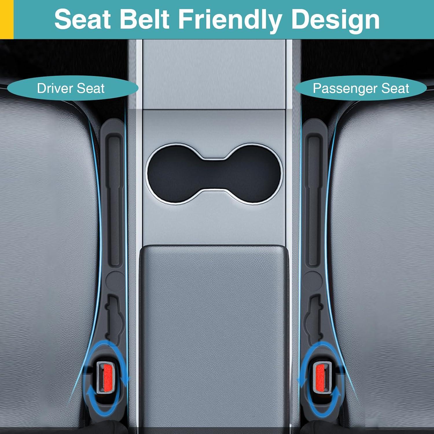 Relleno Espacio entre Asientos Auto ZYMBU ZCA005B Negro