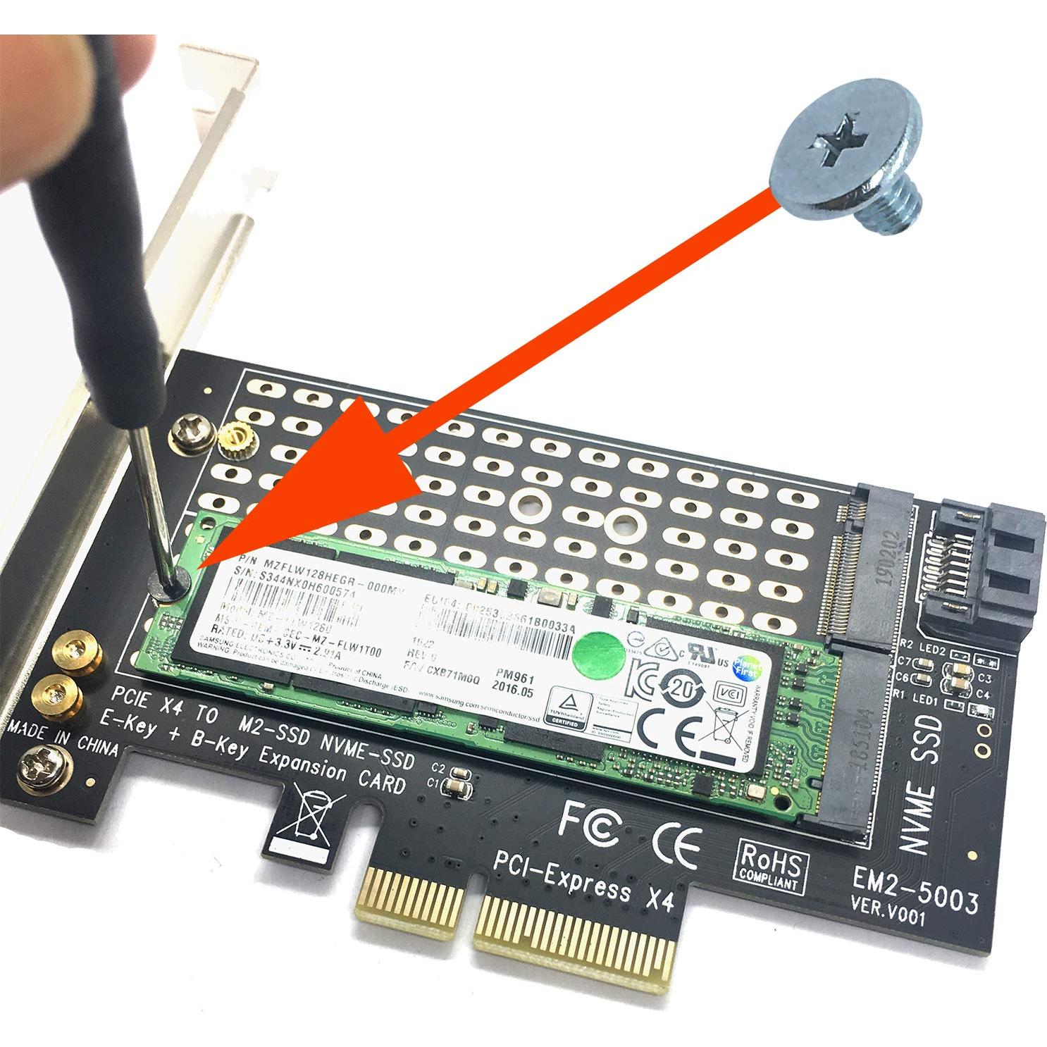 Kit de tornillos M.2 para placas base Asus Gigabyte MSI 36p