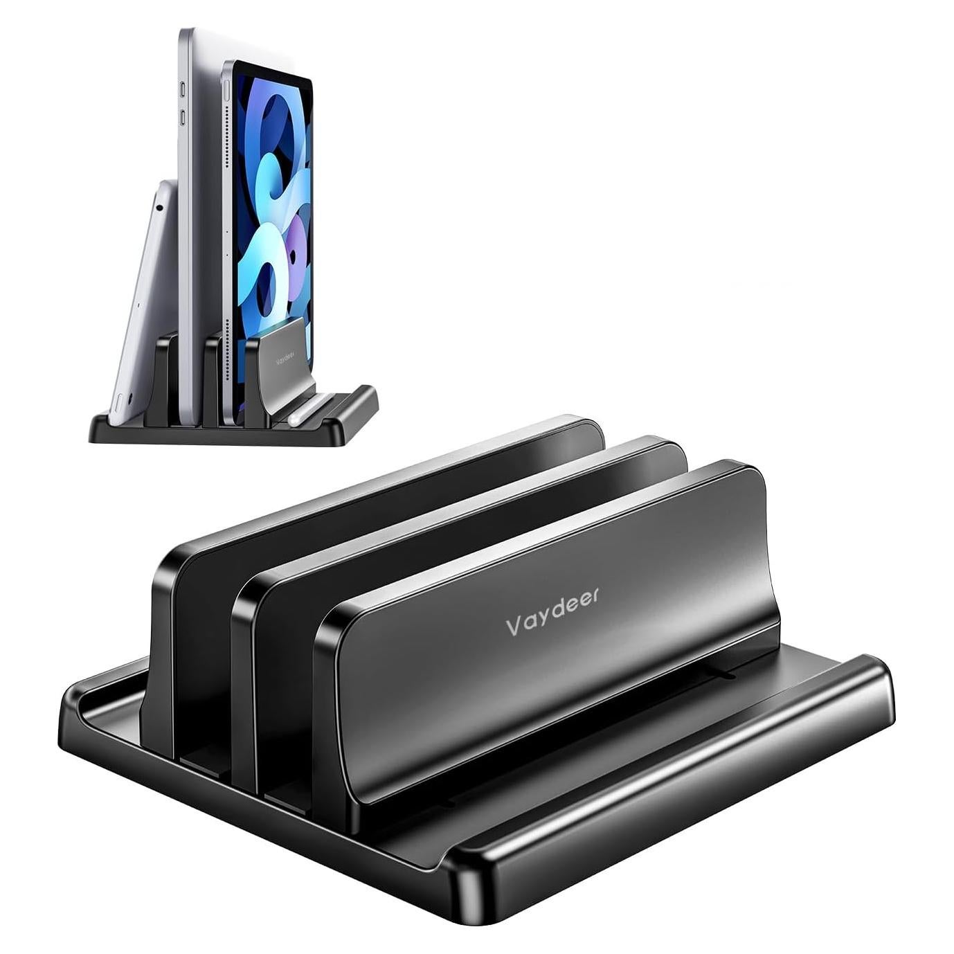 Soporte Vertical para Laptop Vaydeer Ajustable 4 en 1 Negro