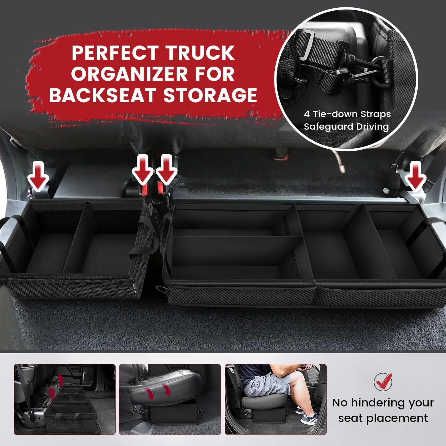 Organizador bajo el asiento Autofit 2 piezas para Ford F150 y Chevy Silverado
