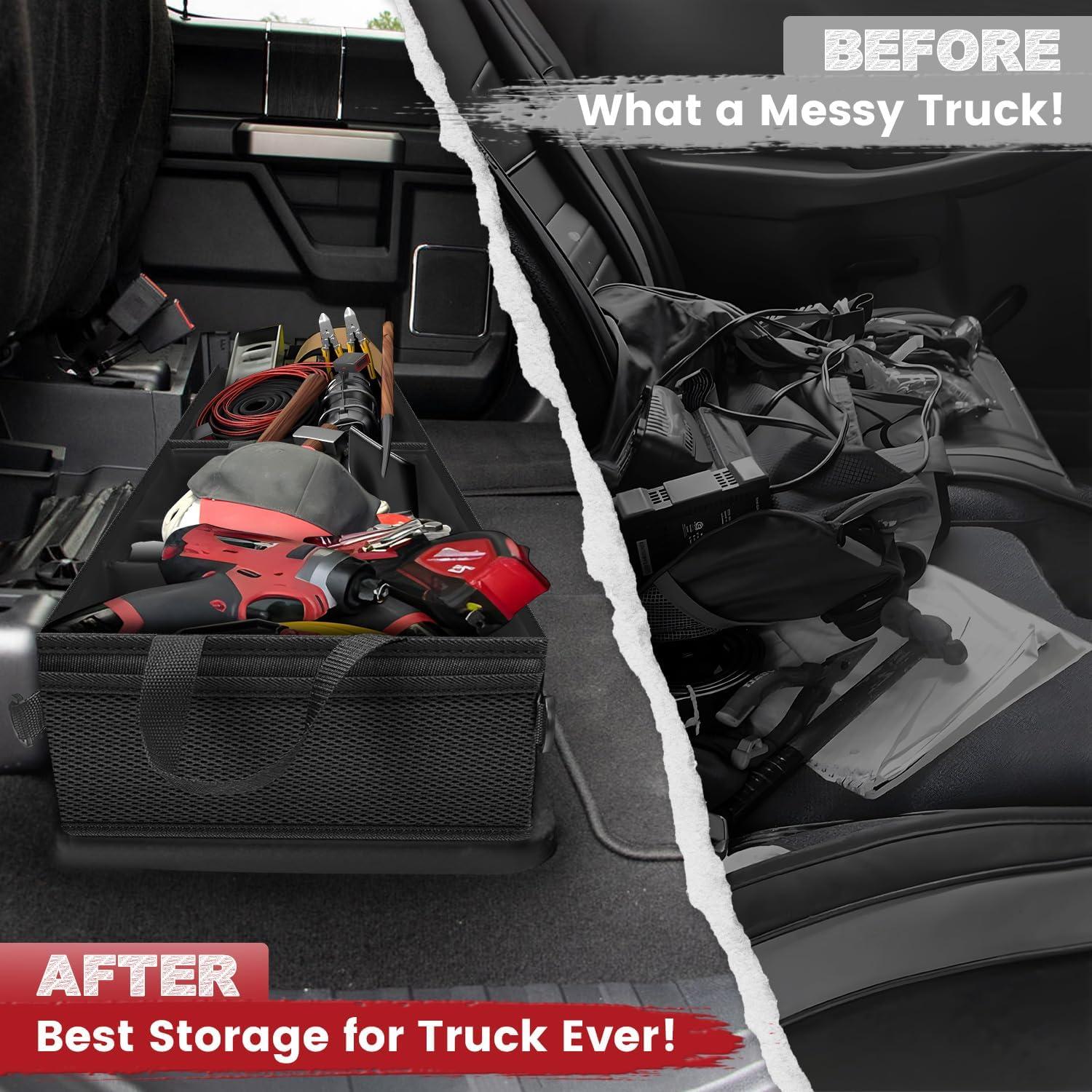 Organizador bajo el asiento Autofit 2 piezas para Ford F150 y Chevy Silverado