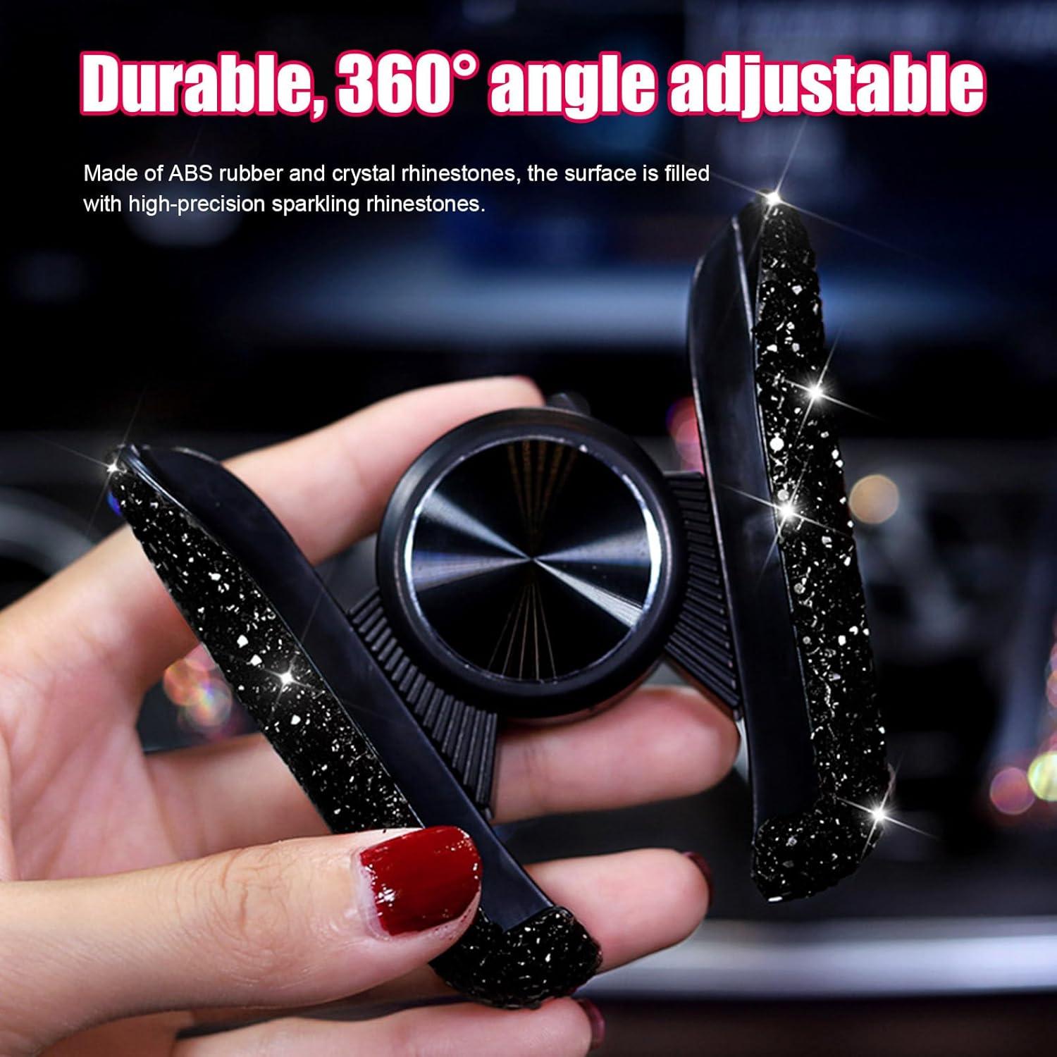 Soporte para Teléfono de Coche Dickno Brillante Ajustable 360°