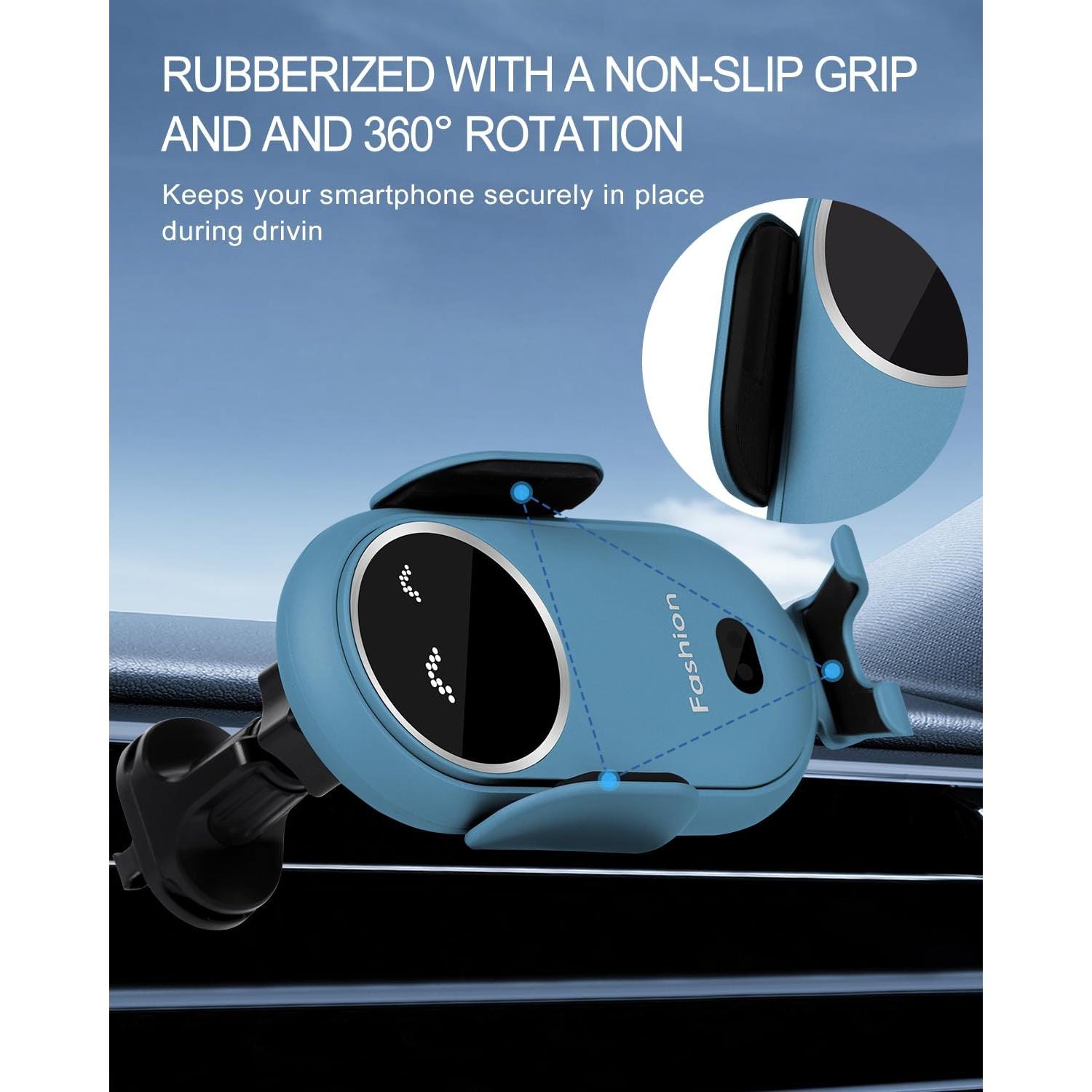 Cargador Inalámbrico para Auto Swascoger 15W Azul Marino