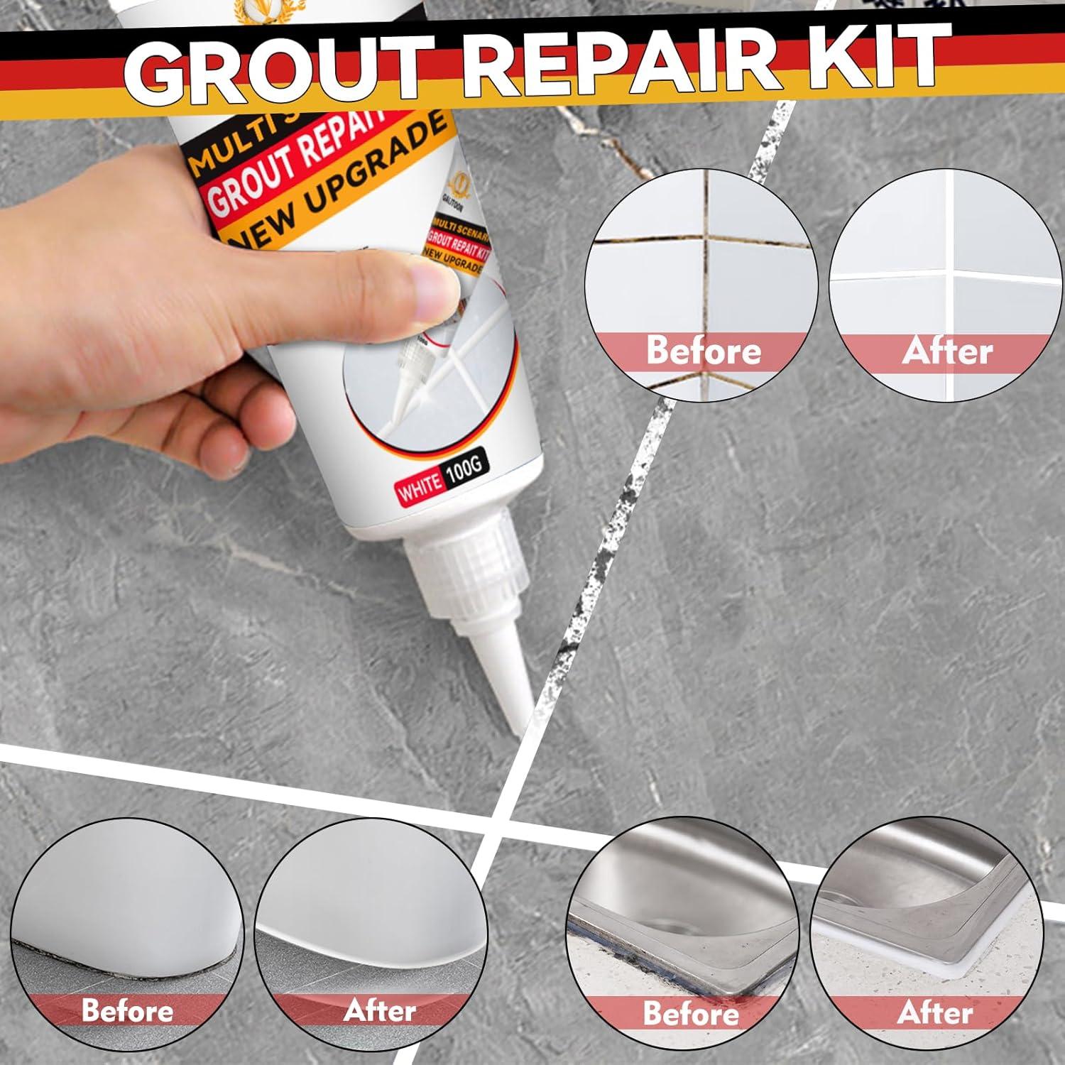 Kit de Reparación de Lechada Blanca Galitoon 100g Rápido Secado