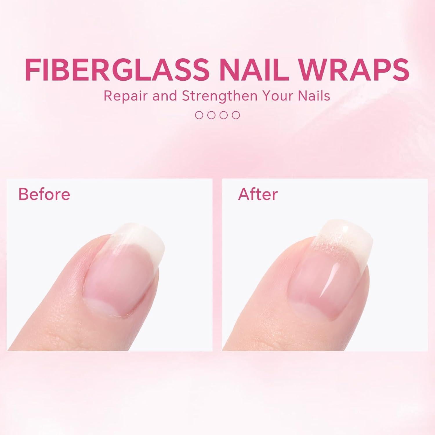 Envoltura de Uñas de Fibra de Vidrio KAZI 100cm Autoadhesiva