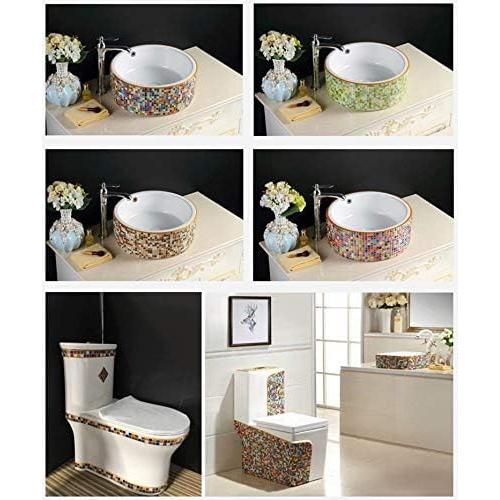 Azulejos de Mosaico de Vidrio Esweny 200g Colorido 1x1cm