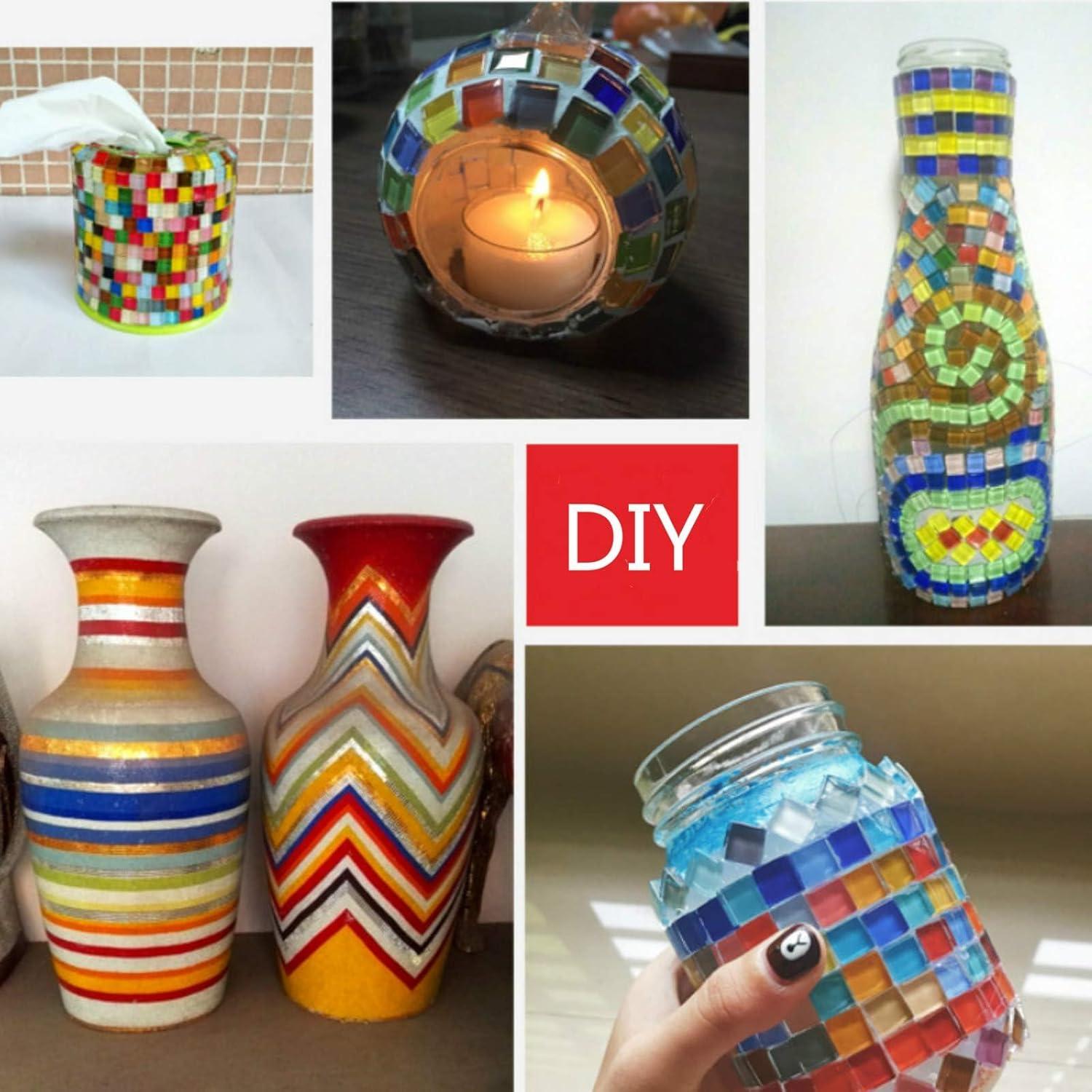 Azulejos de Mosaico de Vidrio Esweny 200g Colorido 1x1cm