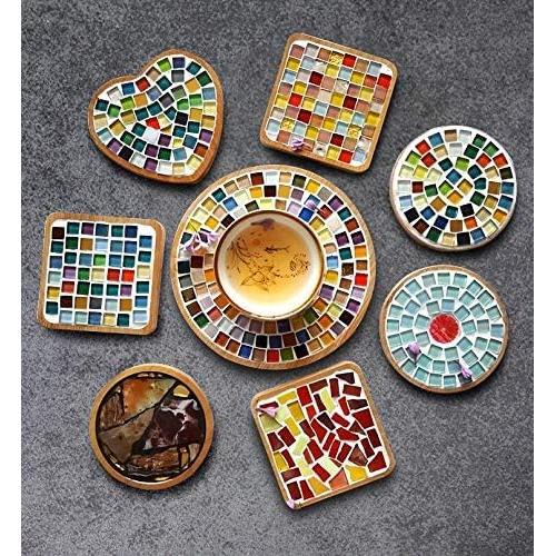 Azulejos de Mosaico de Vidrio Esweny 200g Colorido 1x1cm