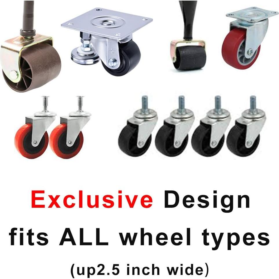 Detenedor de Muebles Antideslizante Yupeak - 4 Copas de Silicona