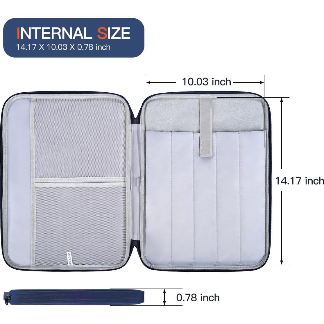 Funda Protectora para Laptop CASEDAO 14" Azul Impermeable