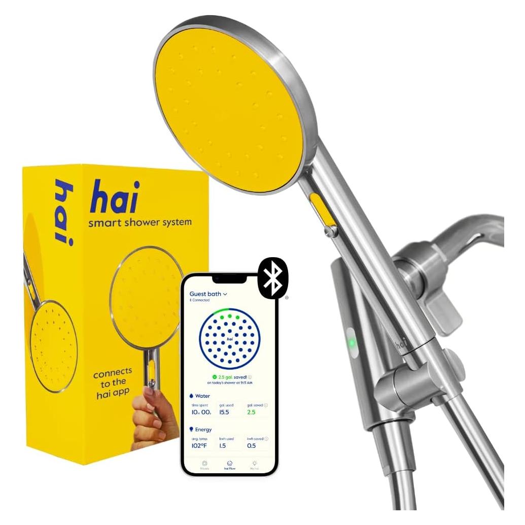 Cabezal de Ducha Inteligente hai Citron 9.5 L/min Acero Inoxidable