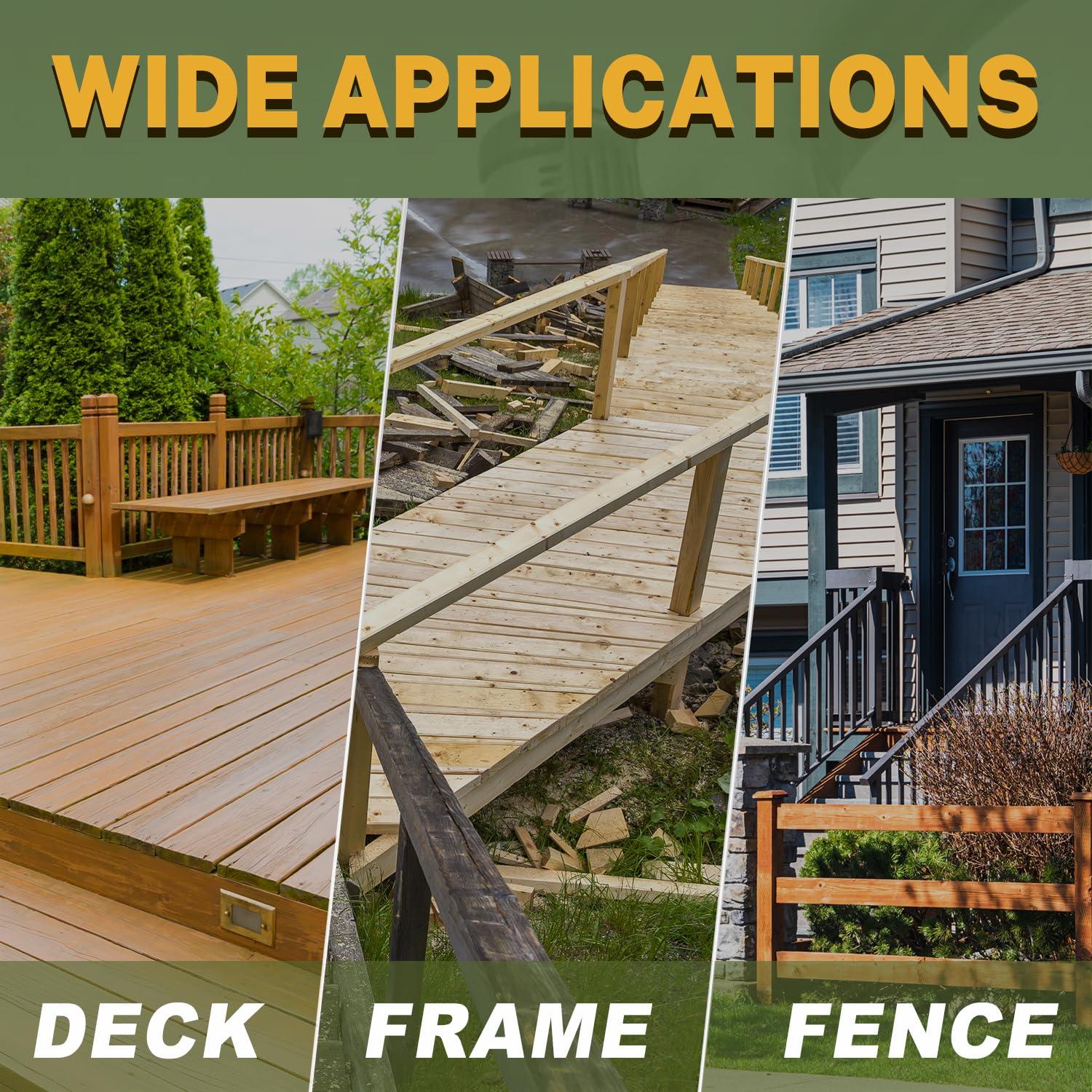 Tornillos para Deck LIONMAX #8 x 3.18 cm, 100 Piezas, Negro