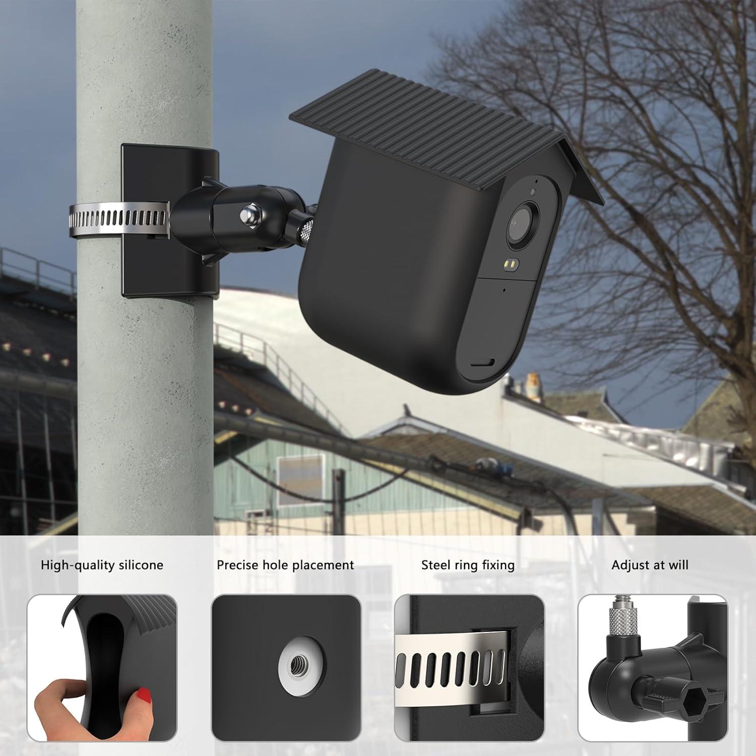 Montaje en Poste y Cubierta de Silicona OkeMeeo para Arlo XL