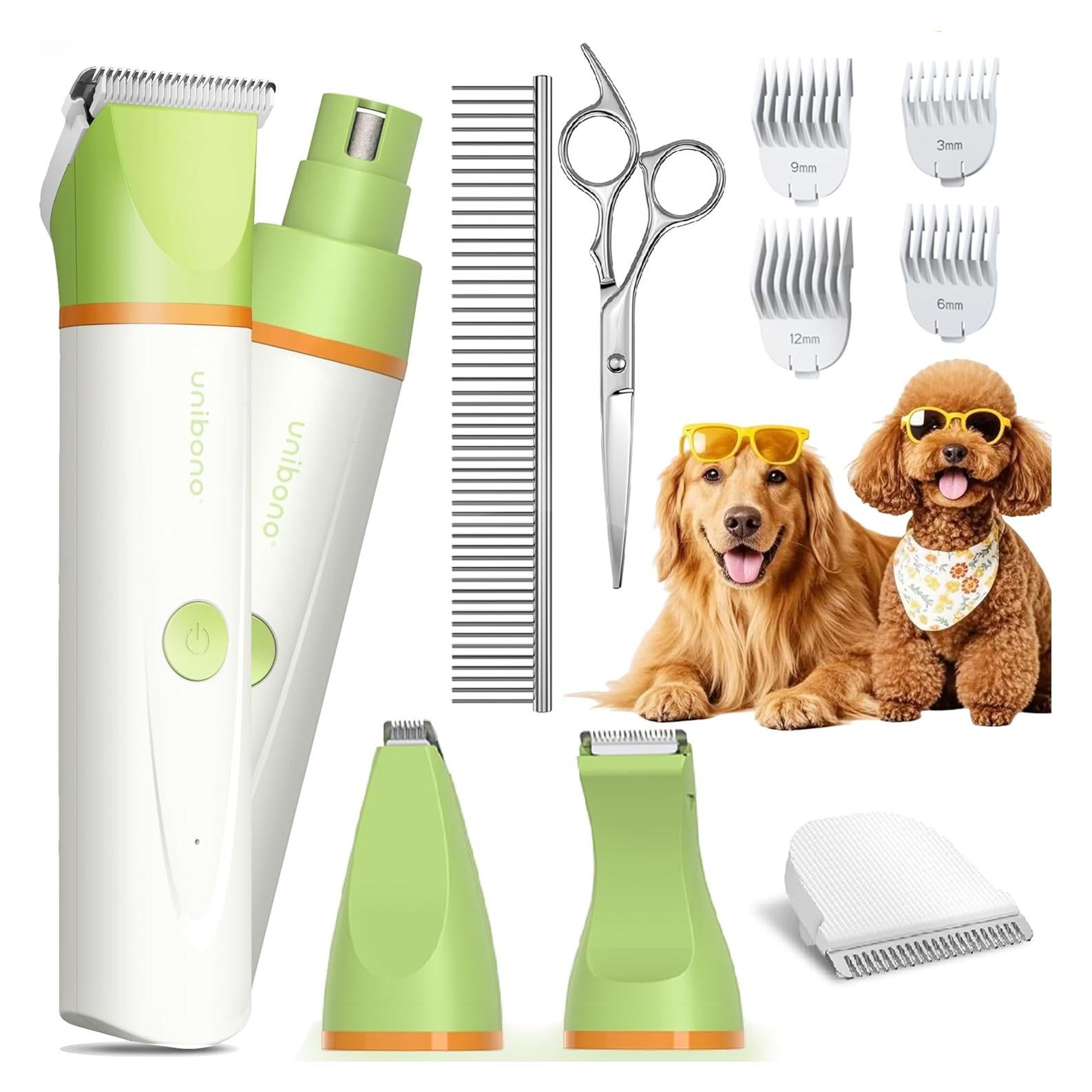 Kit de Aseo para Perros Unibono YP-7116 Eléctrico Verde