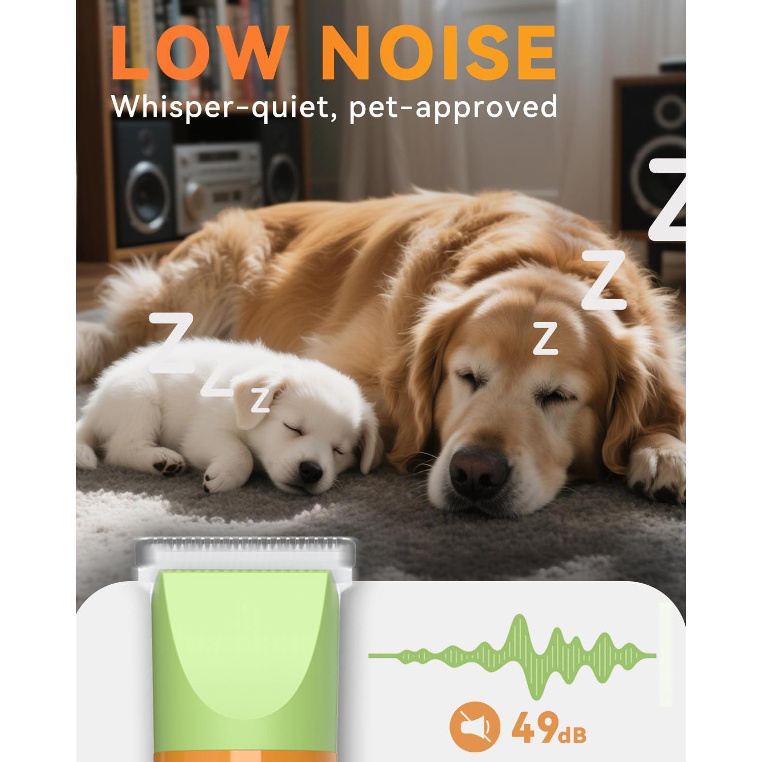 Kit de Aseo para Perros Unibono YP-7116 Eléctrico Verde