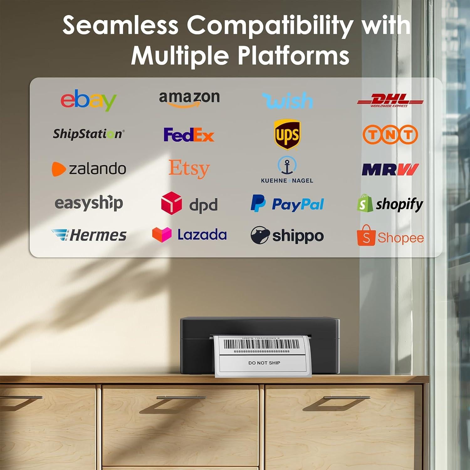 Impresora Térmica de Etiquetas KNAON Y41BT Bluetooth 4x6