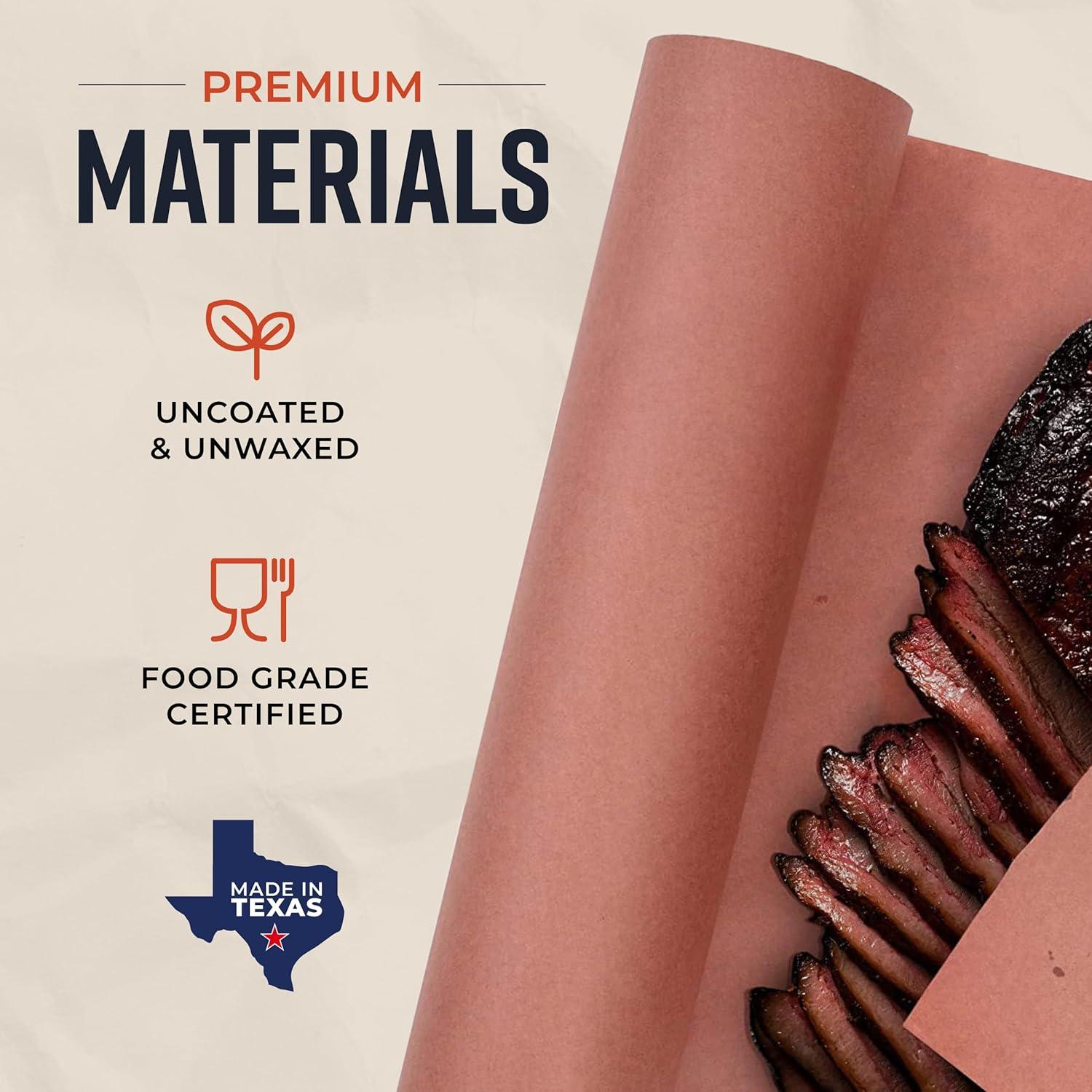 Rollo de papel de carnicero rosa Bryco Goods 61x53m grado alimenticio