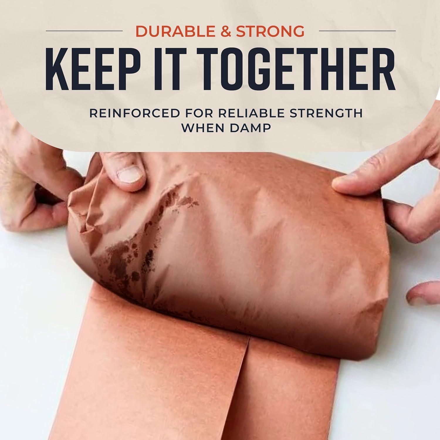 Rollo de papel de carnicero rosa Bryco Goods 61x53m grado alimenticio