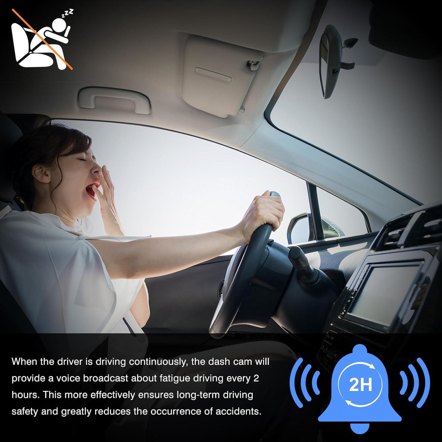 Cámara de tablero PRUVEEO H6 4K con GPS y pantalla táctil 12"