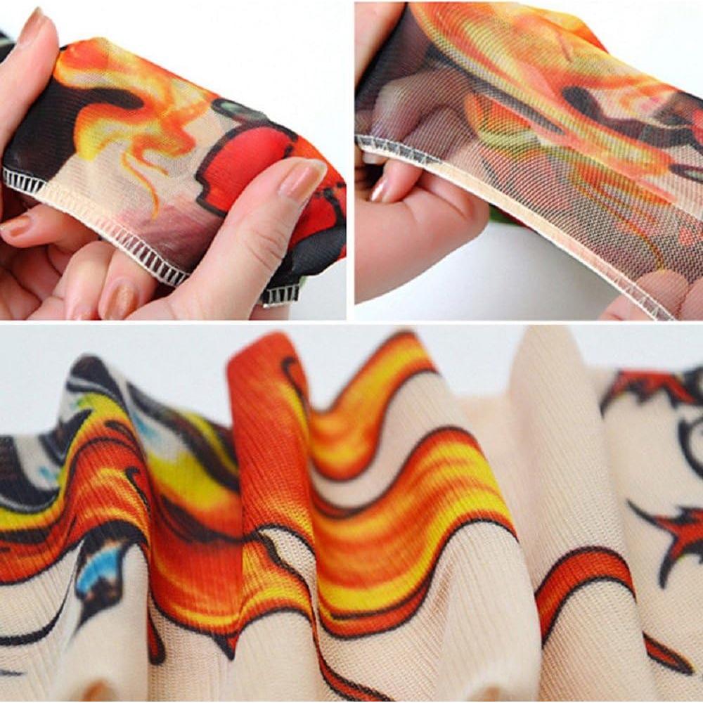 6 Mangas de Tatuaje Temporal FENGMANG para Niños - Protección Solar