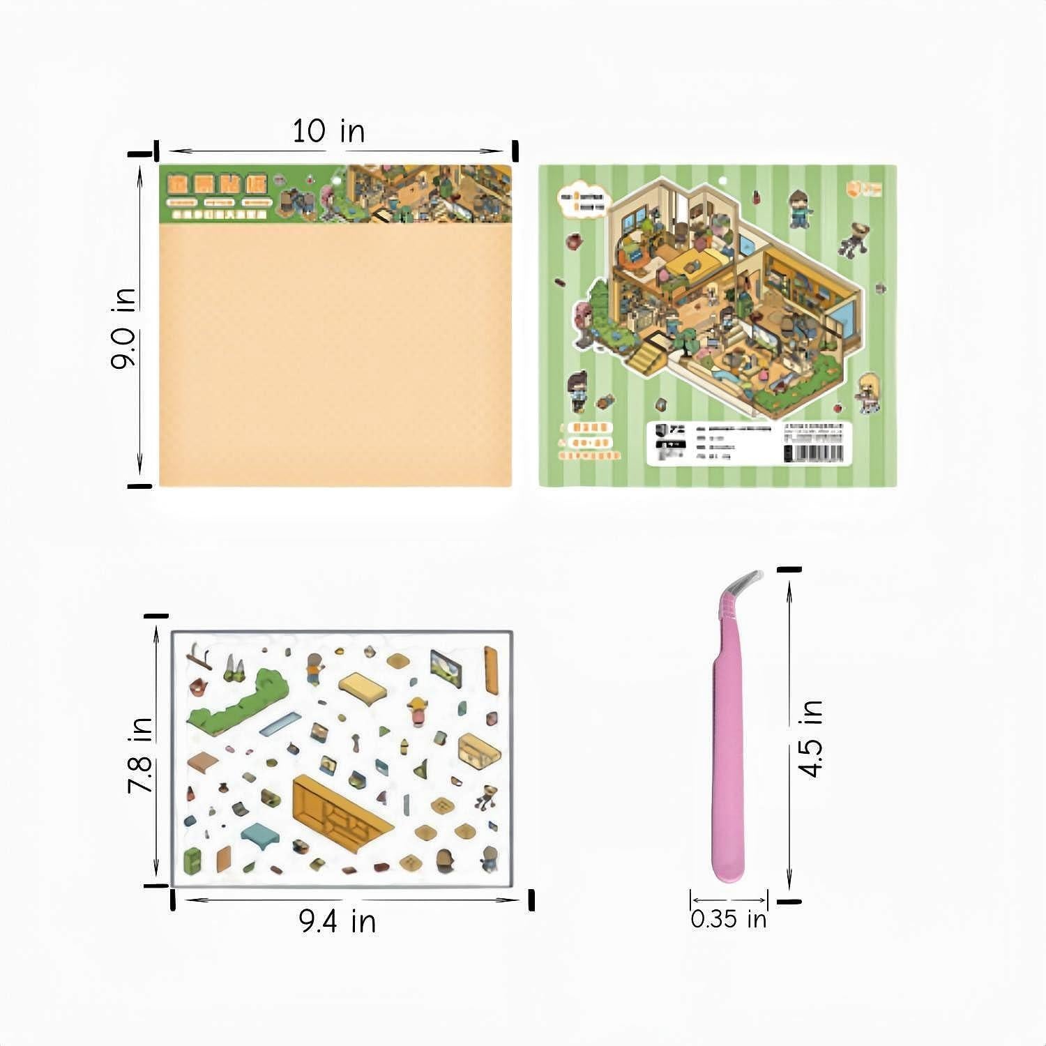 6 Juegos de Pegatinas 3D DIY Kaensc para Manualidades Creativas