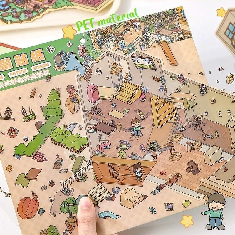 6 Juegos de Pegatinas 3D DIY Kaensc para Manualidades Creativas