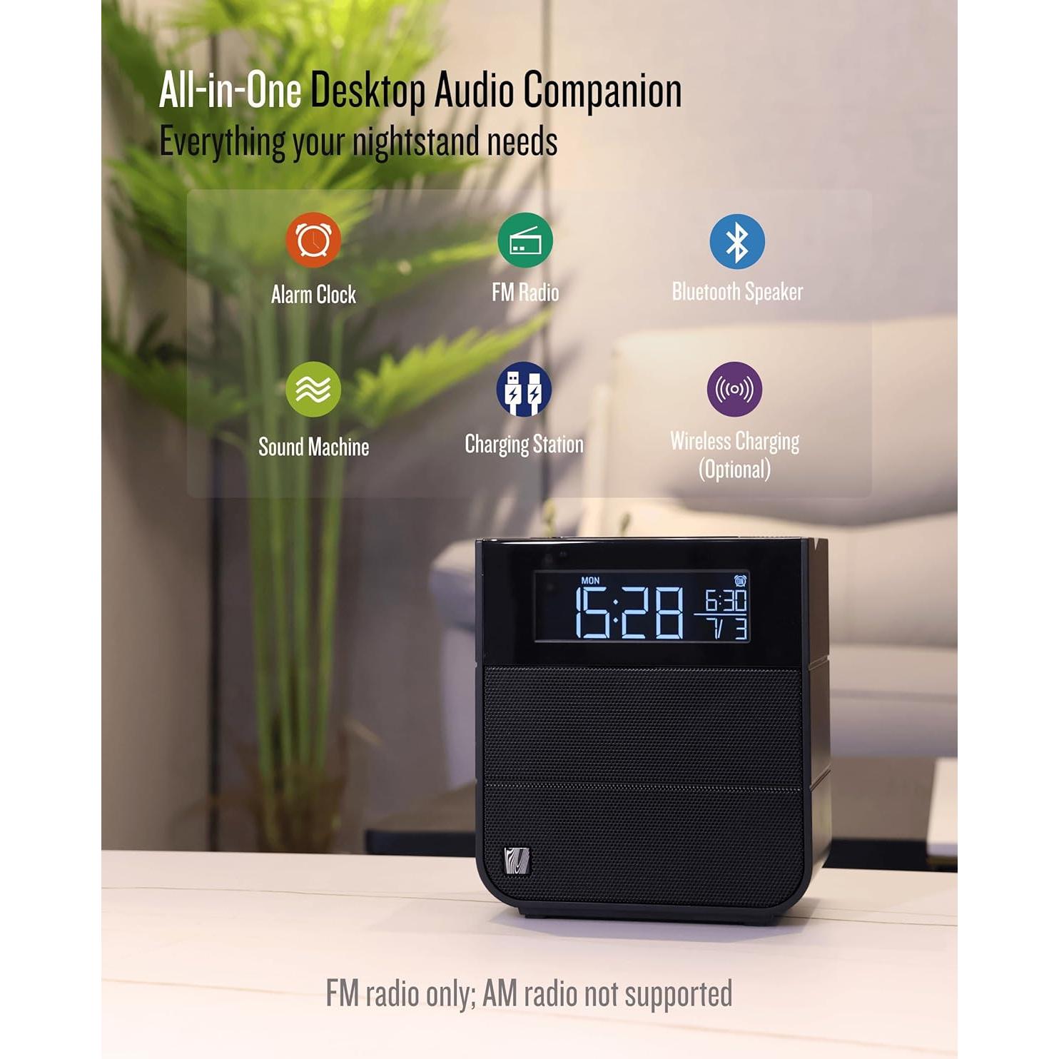 Reloj Despertador Bluetooth Soundfreaq SFQ-16 con Radio FM
