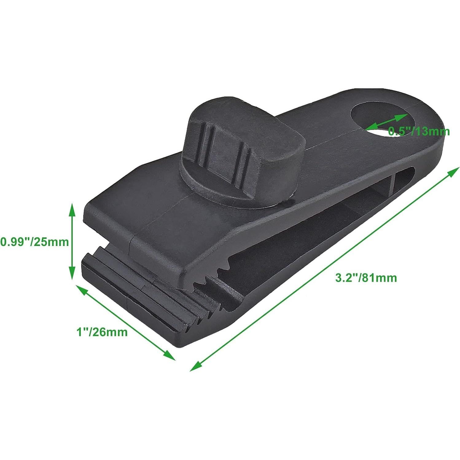 24 Clips de Lona Reutilizables Jiozermi 8.13 cm Alta Resistencia