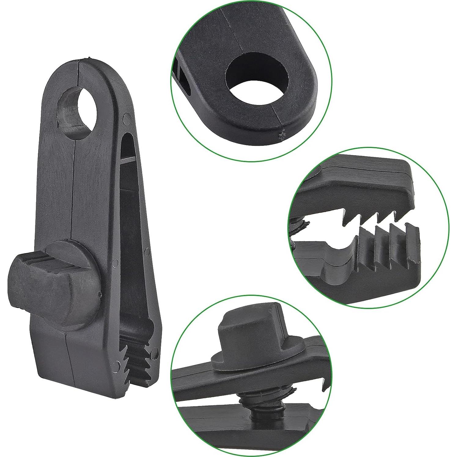 24 Clips de Lona Reutilizables Jiozermi 8.13 cm Alta Resistencia