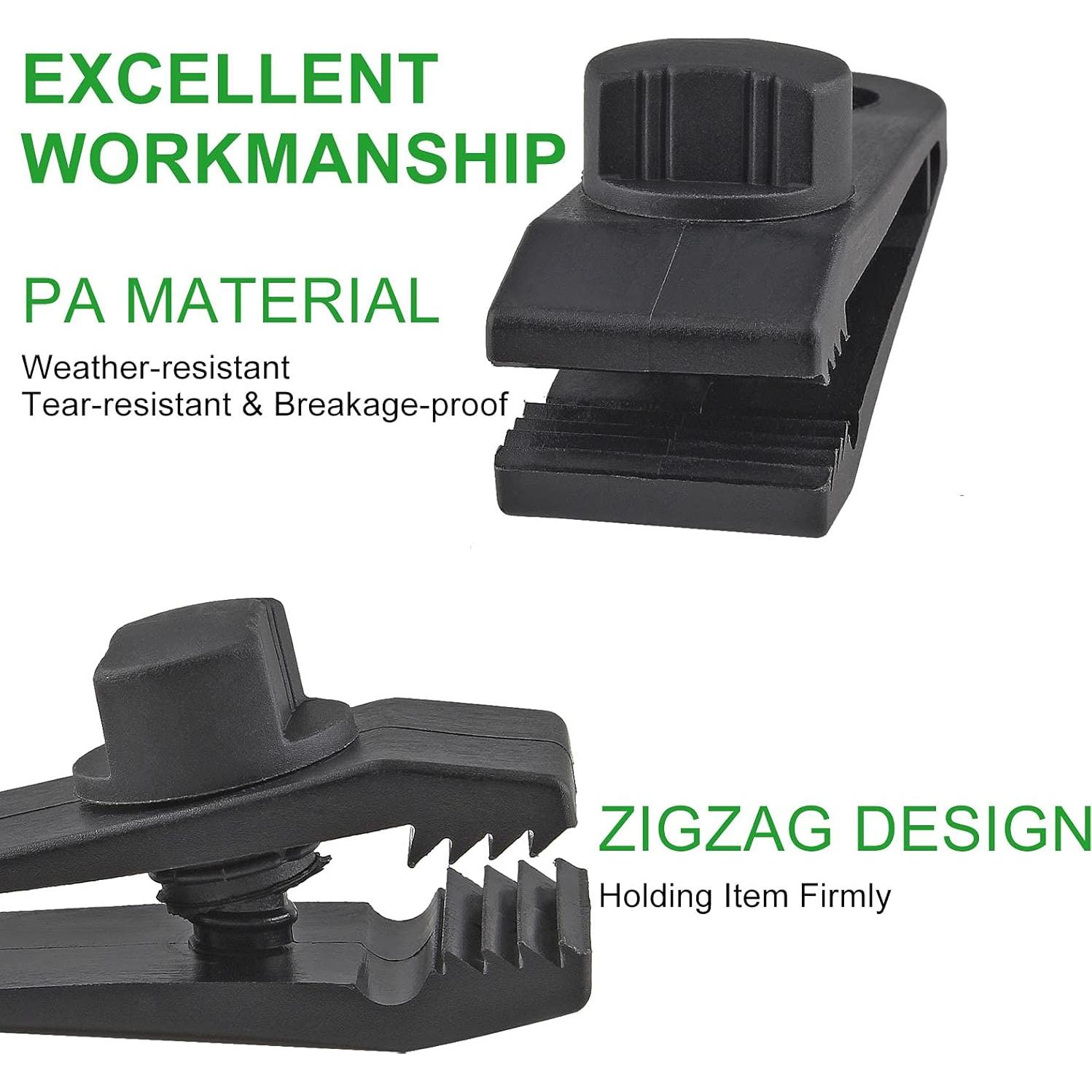 24 Clips de Lona Reutilizables Jiozermi 8.13 cm Alta Resistencia