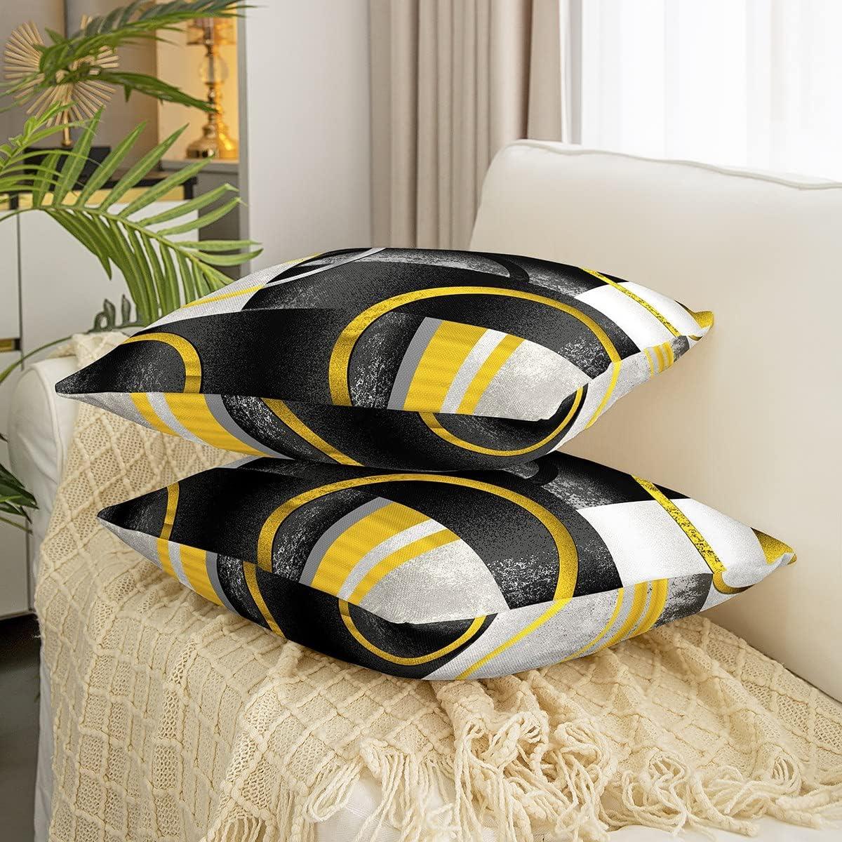 Fundas de Almohada Geométricas Feelyou 40x40 cm Juego de 2