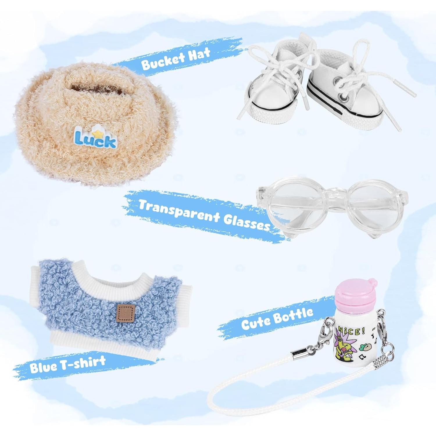 Conjunto de Ropa para Muñecas KEOOUA 17cm Rosa y Accesorios